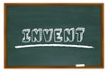 Invent Chalkboard Word Learn Invention School Education
