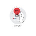 Invent New Idea Inspiration Creative Process Business Icon