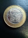Invention, Industy, progress, steam works 2004 two pound coin, Audacious Antiques, Devon, UK