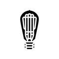 invention light bulb glyph icon vector illustration Royalty Free Stock Photo