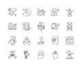 Invention line icons, signs, vector set, outline illustration concept Royalty Free Stock Photo