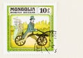 Invention of the Strider bike on Postage Stamp