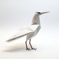 Inventive 3d Model Of Origami White Bird With Bold Structural Designs