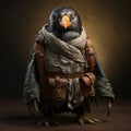 Inventive Penguin In Traditional Bavarian Clothing - Unique Character Design