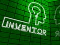 Inventor Brain Means Innovating Invents 3d Illustration Royalty Free Stock Photo