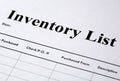 Inventory Royalty Free Stock Photo