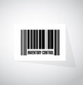 inventory control upc code sign concept