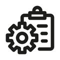 Inventory management professional line icon. Professional Line Vector Icon with modern stock control and logistics concept, Royalty Free Stock Photo