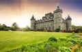 Inveraray castle and garden at sunset, Scotland - UK