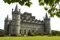 Inveraray Castle in western Scotland, on the shore of Loch Fyne. It has been