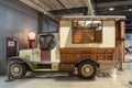 Vintage Wooden Caravan Exhibit at Bill Richardson Transport World Museum