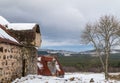 This is a scene of a long disused Farm and its house within the Cairngorms.