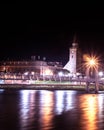 Inverness by night - the capital of Highlands of Scotland Royalty Free Stock Photo