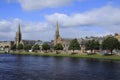 Inverness with the river Ness, panorama, town view