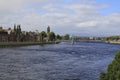 Inverness with the river Ness, panorama, town view