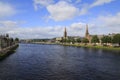 Inverness with the river Ness, panorama, town view