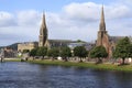 Inverness with the river Ness, panorama, town view