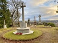 War Memorial and Graves at the top of Tomnahurich Cemetery Hill, Inverness.