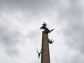 Falcon Square unicorn statue in Inverness