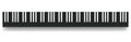 Inverse Piano Keyboard Reverse Black Octaves