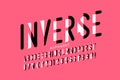 Inverse style font design