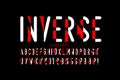 Inverse style font design