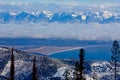 An Inversion - North Shore of Flathead Lake Royalty Free Stock Photo