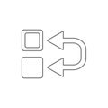 inversion sign icon. Element of web for mobile concept and web apps icon. Thin line icon for website design and development, app