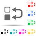 inversion sign multi color style icon. Simple thin line, outline vector of web icons for ui and ux, website or mobile application