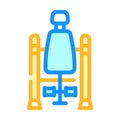 inversion table color icon vector illustration flat