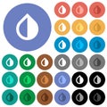 Invert colors round flat multi colored icons