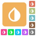 Invert colors rounded square flat icons