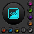 Invert object dark push buttons with color icons