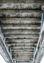 Invert of old cement stairs Royalty Free Stock Photo