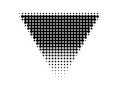 Inverted Triangle Halftone Abstract Pattern Royalty Free Stock Photo