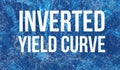 Inverted Yield Curve theme with abstract cityscape Royalty Free Stock Photo