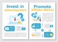 Invest in advertisement brochure template