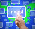 Invest concept icon means speculating using capital - 3d illustration Royalty Free Stock Photo