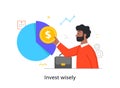 Invest wisely concept Royalty Free Stock Photo