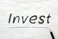 Invest Word Concept Royalty Free Stock Photo