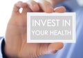 Invest in your health Royalty Free Stock Photo