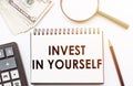 Invest in yourself. Business motivation and personal branding concept Royalty Free Stock Photo