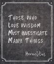 Investigate Heraclitus quote