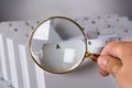 Investigating documents with magnifying glass