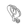 investigation of infidelity isometric icon vector illustration