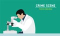 Investigation. Laboratory studies evidence Royalty Free Stock Photo