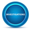 Investigations Eyeball Blue Round Button