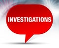 Investigations Red Bubble Background