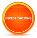 Investigations Natural Orange Round Button