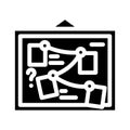 investigative journalism news media glyph icon vector illustration